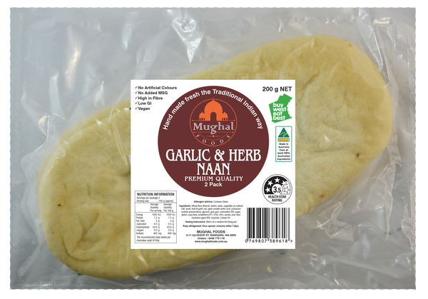 Garlic & Herb Naan (2pcs)